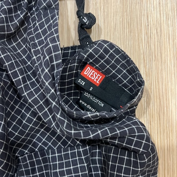 Vintage 90s Y2K Diesel graph grid style dress with floral detailing super rare - Picture 16 of 16